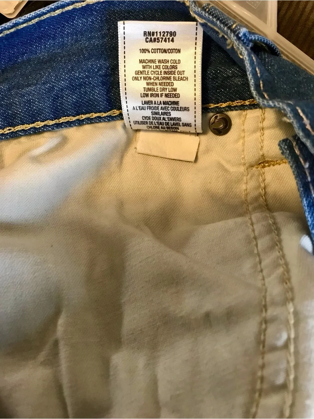 TRUE RELIGION Geno Cut Off Short Made in the USA Sz 36 36X12